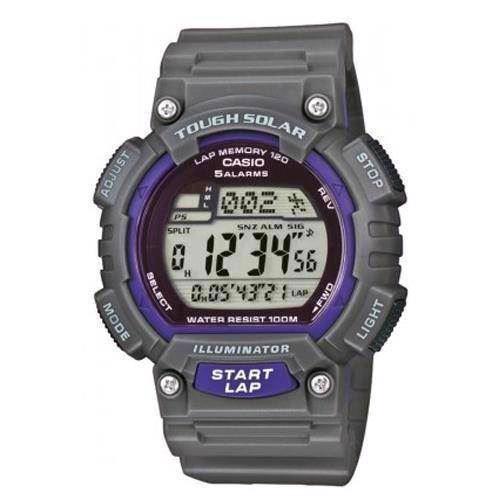 Image of mat grå Classic / Retro / Sport quartz multifunktion med solar power Herre ur fra Casio